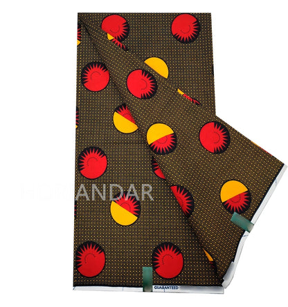 Veritable Guaranteed Dutch Hollandais Quality Prints Pagne African Fabric Dress Real Wax 100% Cotton 6 Yards
