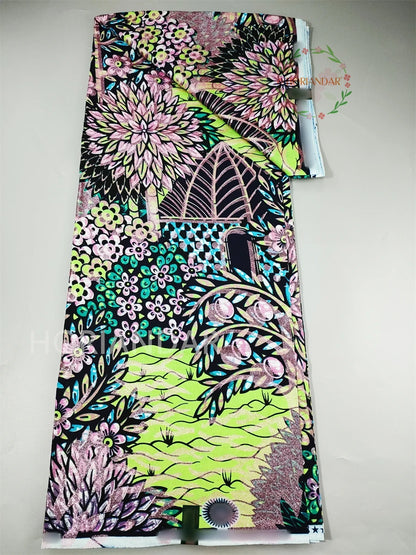 2026 Grand Super Original African Wax Fabric High Quality Nigerian Print Ankara Fabric For Sewing 6 Yard Women Dress 100% Cotton