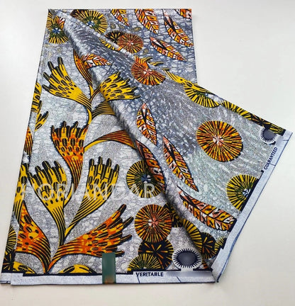 2026 Grand Super Original African Wax Fabric High Quality Nigerian Print Ankara Fabric For Sewing 6 Yard Women Dress 100% Cotton