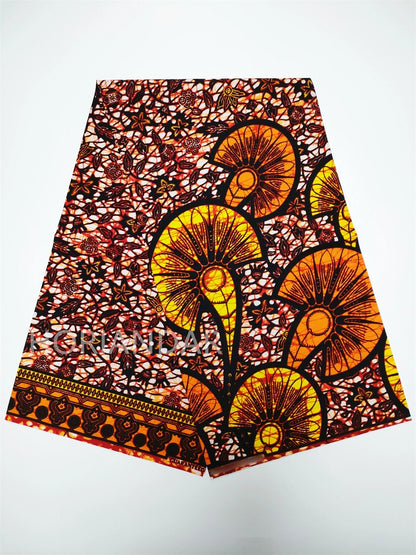 Veritable Guaranteed Dutch Hollandais Quality Prints Pagne African Fabric Dress Real Wax 100% Cotton 6 Yards