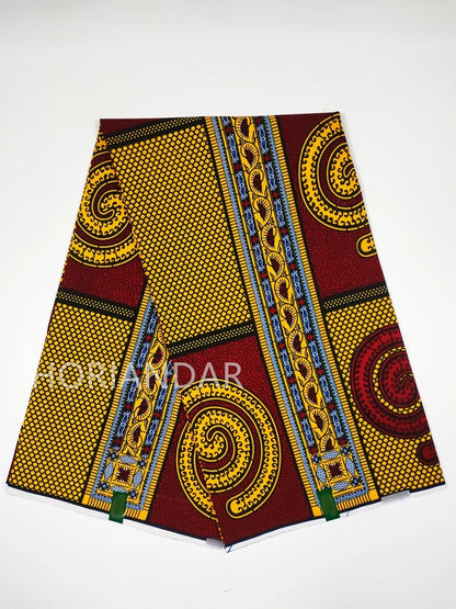 Veritable Guaranteed Dutch Hollandais Quality Prints Pagne African Fabric Dress Real Wax 100% Cotton 6 Yards