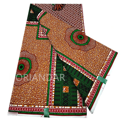 Veritable Guaranteed Dutch Hollandais Quality Prints Pagne African Fabric Dress Real Wax 100% Cotton 6 Yards