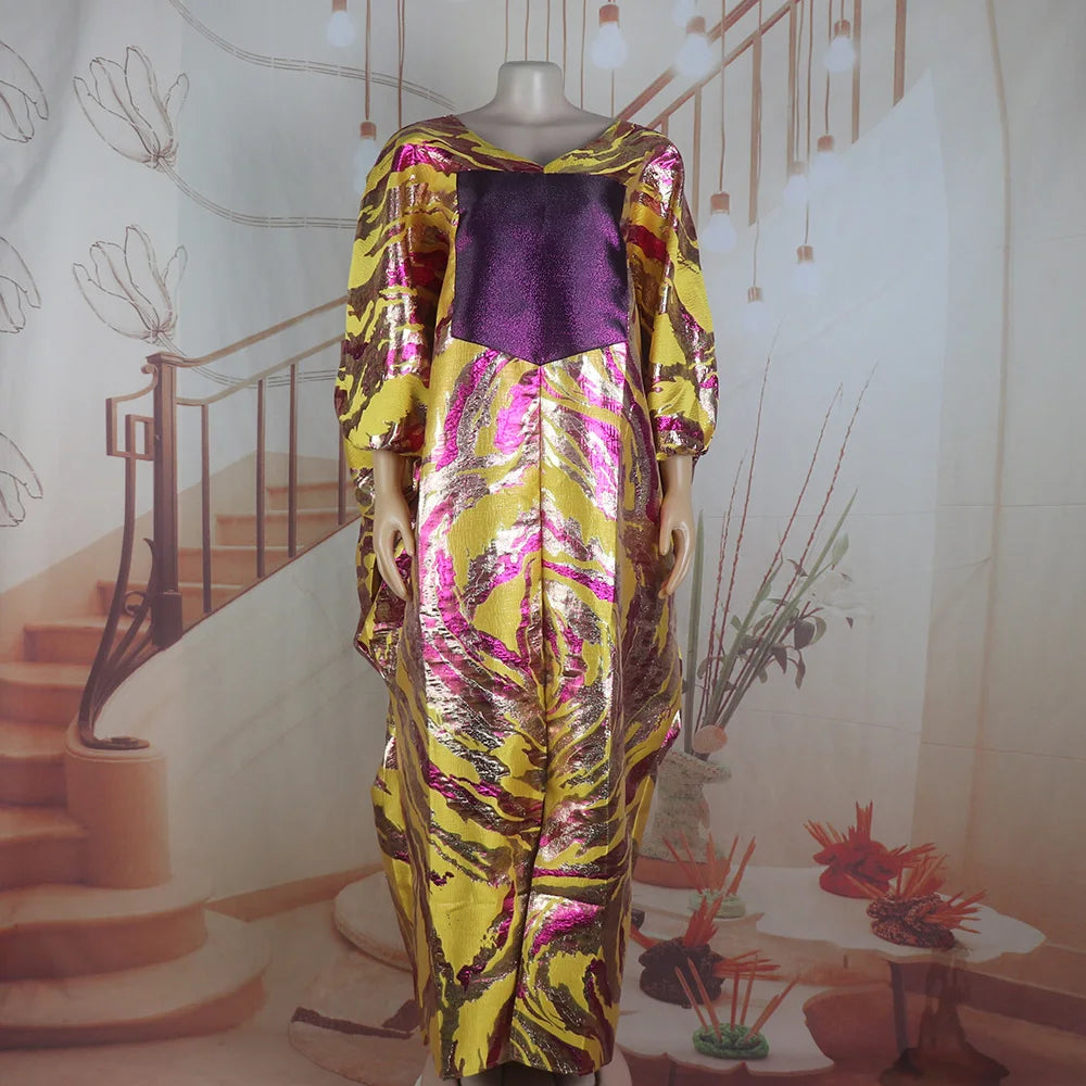 The New Listing woman african dresses for party Fashionable jacquard fabric evening dresses woman elegant luxury woman kaftan