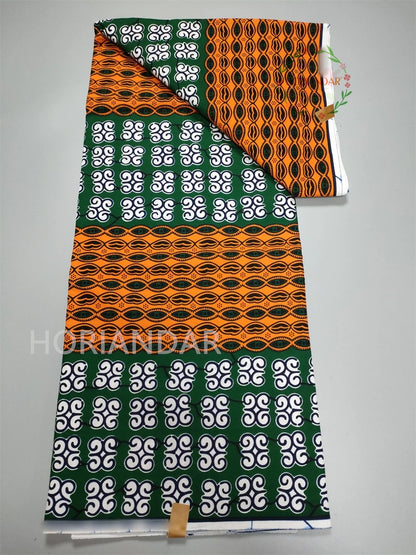 Veritable Guaranteed Dutch Hollandais Quality Prints Pagne African Fabric Dress Real Wax 100% Cotton 6 Yards