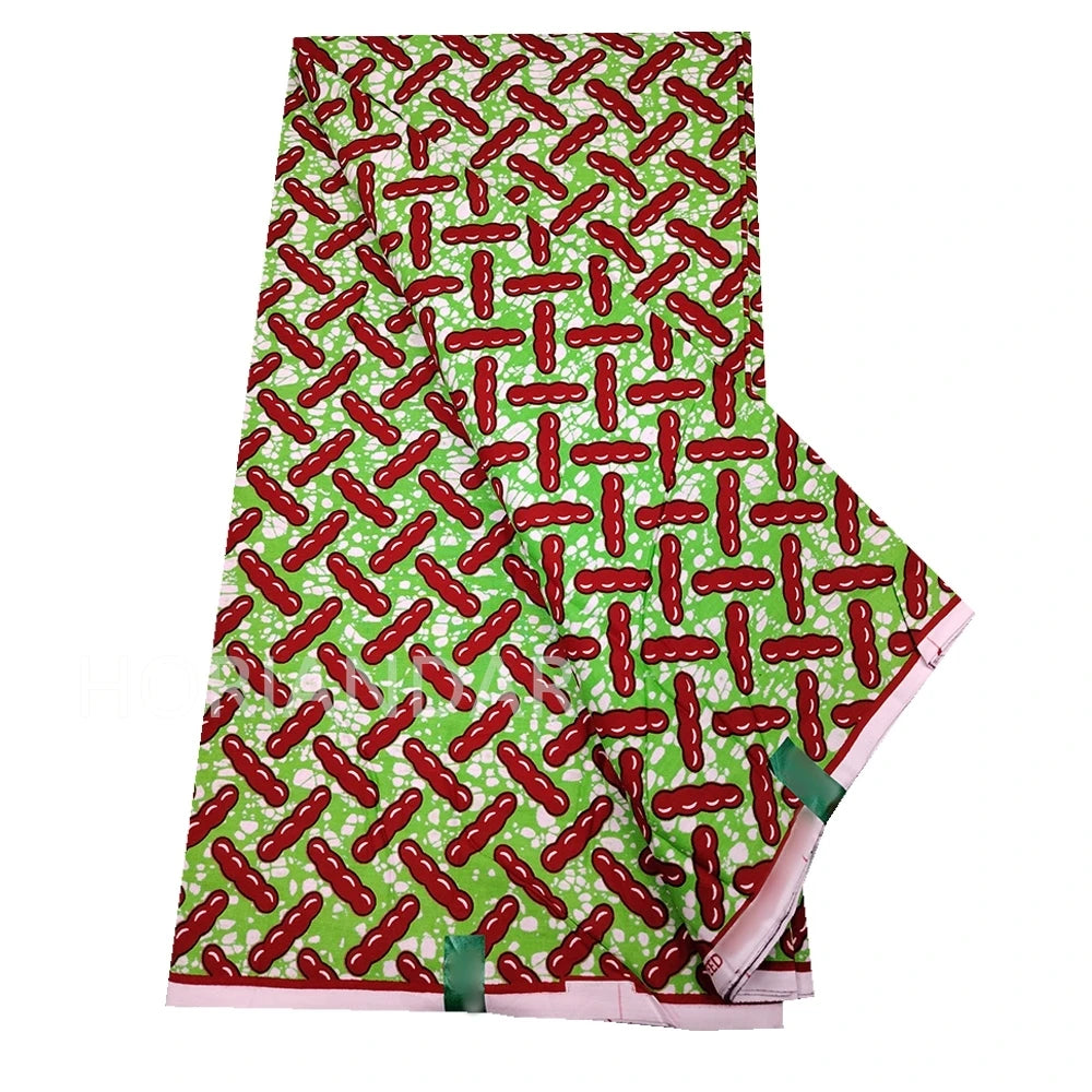 Veritable Guaranteed Dutch Hollandais Quality Prints Pagne African Fabric Dress Real Wax 100% Cotton 6 Yards