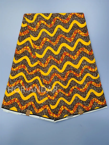Veritable Guaranteed Dutch Hollandais Quality Prints Pagne African Fabric Dress Real Wax 100% Cotton 6 Yards