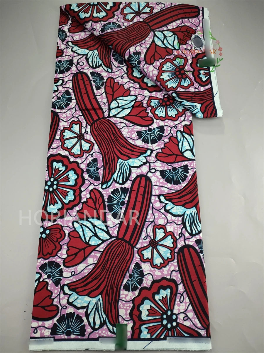 Veritable Super-V Original Hollandais Guaranteed African Grand Super Block Print Split Yardage Fabric 100% Cotton