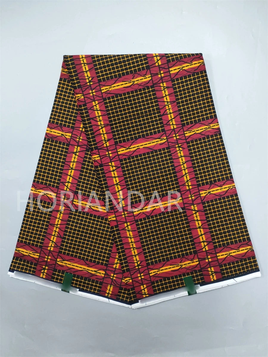 Classical Fabric Dutch Hollandais Fabric Veritable Real Wax for African Printed Dress Guaranteed 100% Cotton 6 Yards