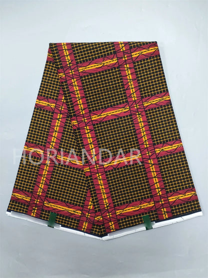 Classical Fabric Dutch Hollandais Fabric Veritable Real Wax for African Printed Dress Guaranteed 100% Cotton 6 Yards