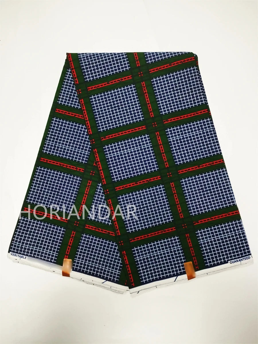 Veritable Guaranteed Dutch Hollandais Quality Prints Pagne African Fabric Dress Real Wax 100% Cotton 6 Yards