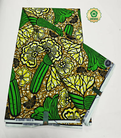 2025 Newest Veritable Original Super-W Guaranteed Dutch Hollandais Pagne Real Wax Print Fabric African Dress 100% Cotton 6 yard