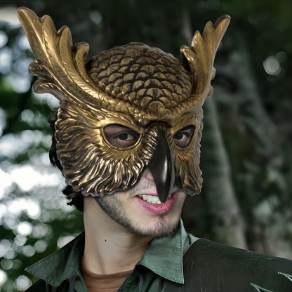 New Halloween Owl Mask Carnival Props Owl Mask Festival Cosplay Photo Props Atmosphere Dance Party Dress Up