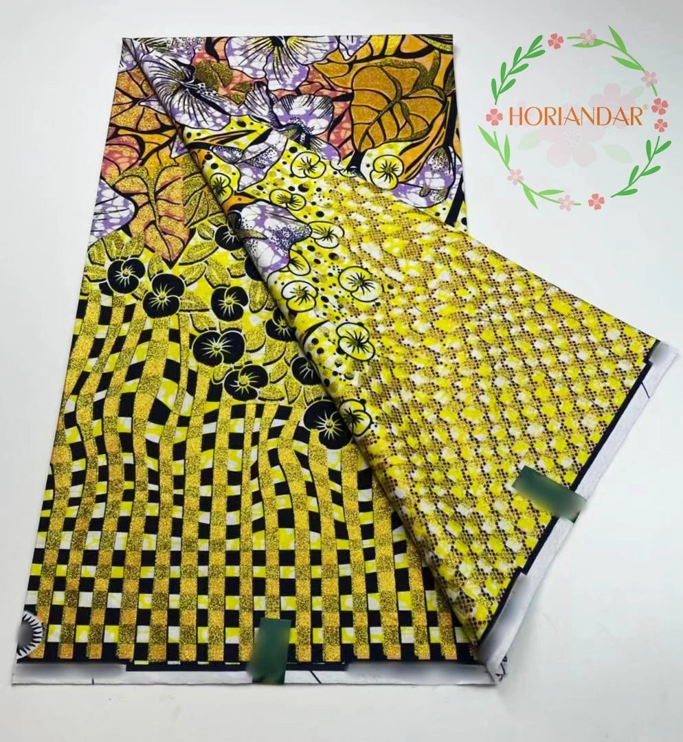 2026 Grand Super Original African Wax Fabric High Quality Nigerian Print Ankara Fabric For Sewing 6 Yard Women Dress 100% Cotton