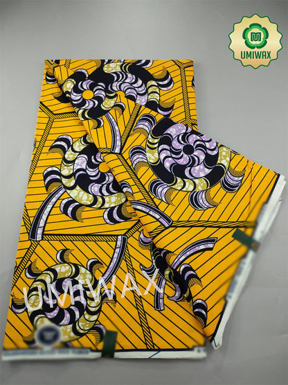2025 Newest Veritable Original Super-W Guaranteed Dutch Hollandais Pagne Real Wax Print Fabric African Dress 100% Cotton 6 yard