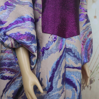 The New Listing woman african dresses for party Fashionable jacquard fabric evening dresses woman elegant luxury woman kaftan