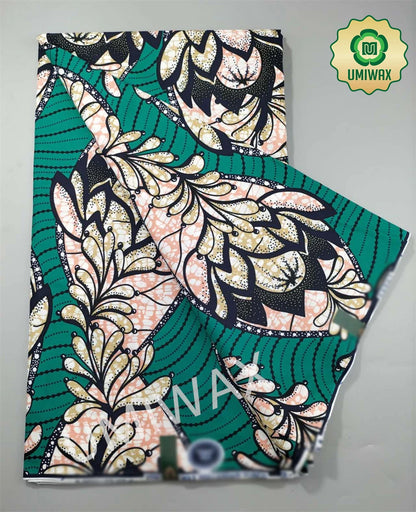 2025 Newest Veritable Original Super-W Guaranteed Dutch Hollandais Pagne Real Wax Print Fabric African Dress 100% Cotton 6 yard
