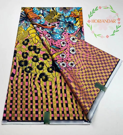 2026 Grand Super Original African Wax Fabric High Quality Nigerian Print Ankara Fabric For Sewing 6 Yard Women Dress 100% Cotton