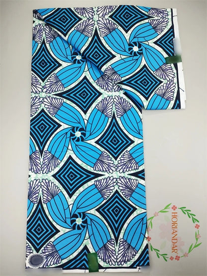 Veritable Super-V Original Hollandais Guaranteed African Grand Super Block Print Split Yardage Fabric 100% Cotton