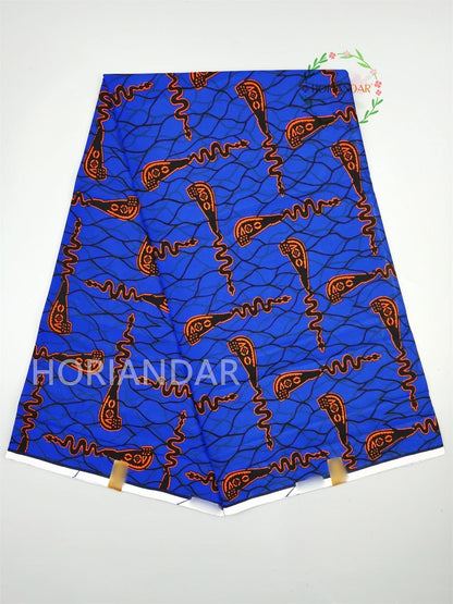 Classical Fabric Dutch Hollandais Fabric Veritable Real Wax for African Printed Dress Guaranteed 100% Cotton 6 Yards