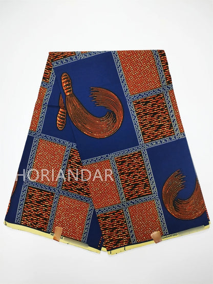 Veritable Guaranteed Dutch Hollandais Quality Prints Pagne African Fabric Dress Real Wax 100% Cotton 6 Yards