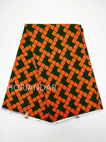 Classical Fabric Dutch Hollandais Fabric Veritable Real Wax for African Printed Dress Guaranteed 100% Cotton 6 Yards