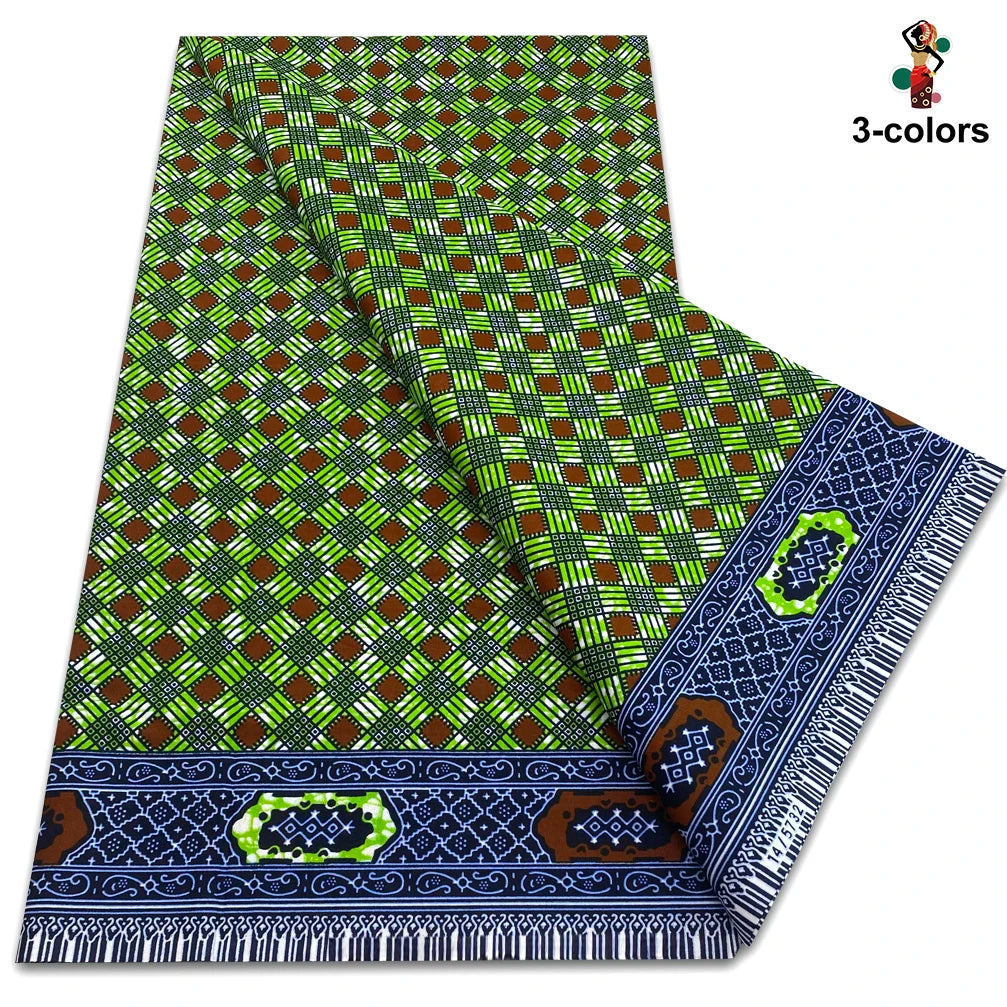 New Arrival High Quality Original 100% Cotton Wax Print Guaranteed Veritable Ankara African Real Wax Fabric Soft Pagne for Dress