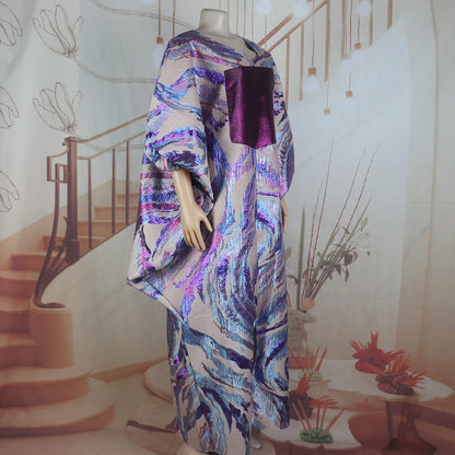The New Listing woman african dresses for party Fashionable jacquard fabric evening dresses woman elegant luxury woman kaftan