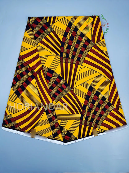 Classical Fabric Dutch Hollandais Fabric Veritable Real Wax for African Printed Dress Guaranteed 100% Cotton 6 Yards