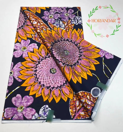 2026 Grand Super Original African Wax Fabric High Quality Nigerian Print Ankara Fabric For Sewing 6 Yard Women Dress 100% Cotton