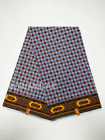 Veritable Guaranteed Dutch Hollandais Quality Prints Pagne African Fabric Dress Real Wax 100% Cotton 6 Yards