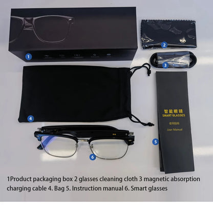 LIFEBEE E13 2024 Bluetooth Smart Glasses with Wireless Bluetooth Auto-Adjustment, IP65 Waterproof and Remote Control Camera