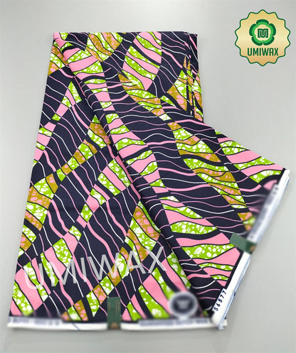 2025 Newest Veritable Original Super-W Guaranteed Dutch Hollandais Pagne Real Wax Print Fabric African Dress 100% Cotton 6 yard