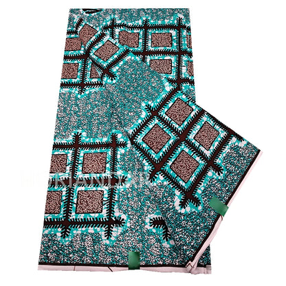 Veritable Guaranteed Dutch Hollandais Quality Prints Pagne African Fabric Dress Real Wax 100% Cotton 6 Yards