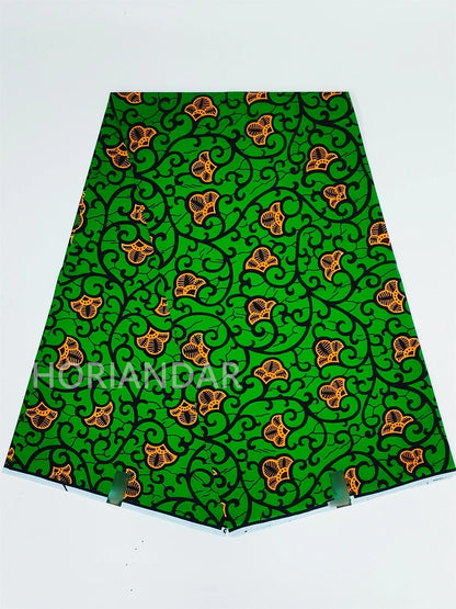 Classical Fabric Dutch Hollandais Fabric Veritable Real Wax for African Printed Dress Guaranteed 100% Cotton 6 Yards