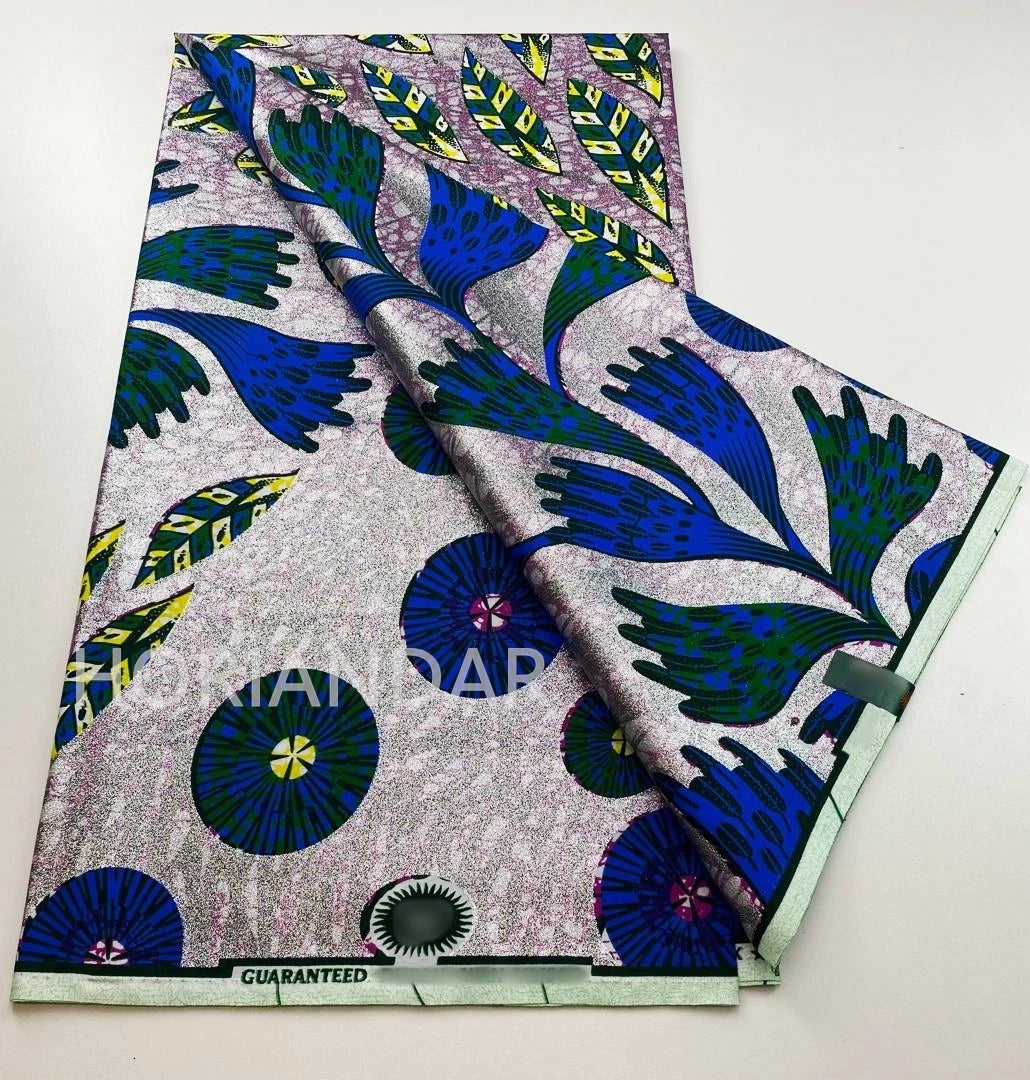 2026 Grand Super Original African Wax Fabric High Quality Nigerian Print Ankara Fabric For Sewing 6 Yard Women Dress 100% Cotton