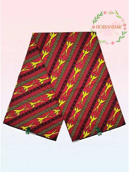 Classical Fabric Dutch Hollandais Fabric Veritable Real Wax for African Printed Dress Guaranteed 100% Cotton 6 Yards