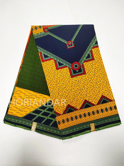 Veritable Guaranteed Dutch Hollandais Quality Prints Pagne African Fabric Dress Real Wax 100% Cotton 6 Yards