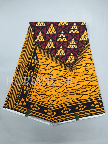 Classical Fabric Dutch Hollandais Fabric Veritable Real Wax for African Printed Dress Guaranteed 100% Cotton 6 Yards