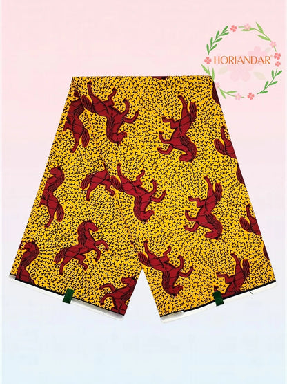 Classical Fabric Dutch Hollandais Fabric Veritable Real Wax for African Printed Dress Guaranteed 100% Cotton 6 Yards