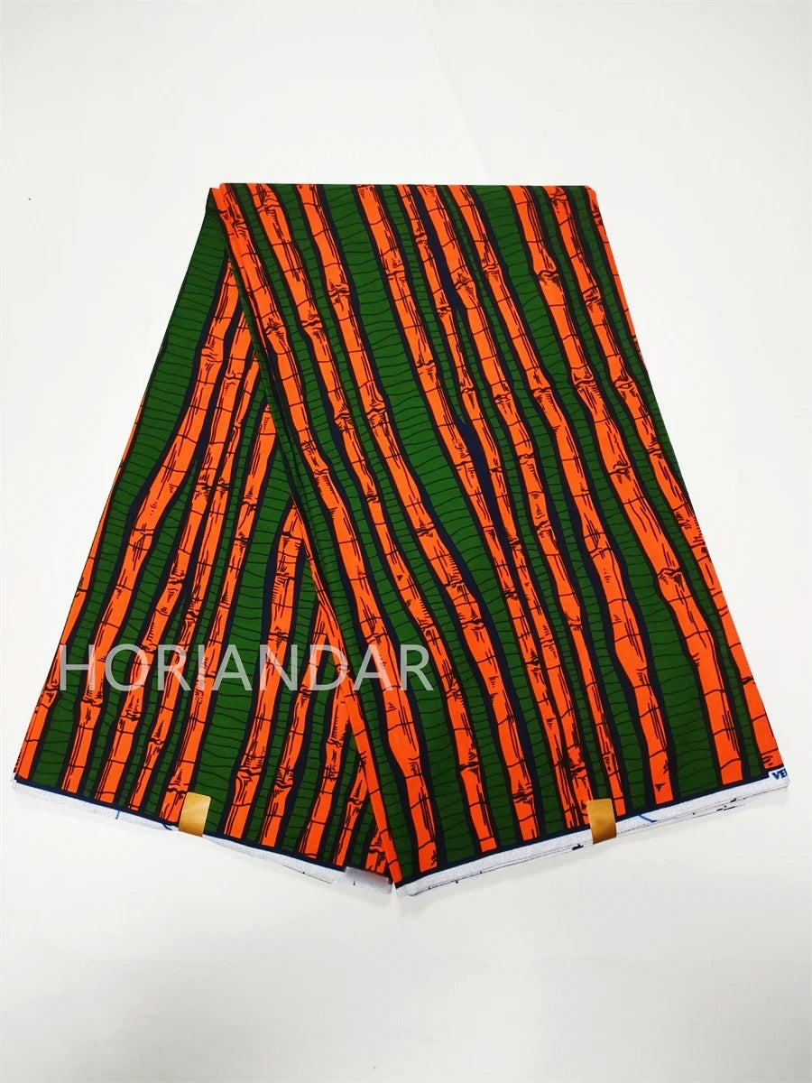 Veritable Guaranteed Dutch Hollandais Quality Prints Pagne African Fabric Dress Real Wax 100% Cotton 6 Yards