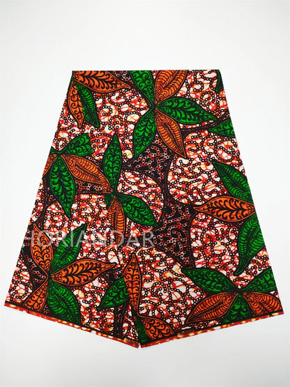 Veritable Guaranteed Dutch Hollandais Quality Prints Pagne African Fabric Dress Real Wax 100% Cotton 6 Yards