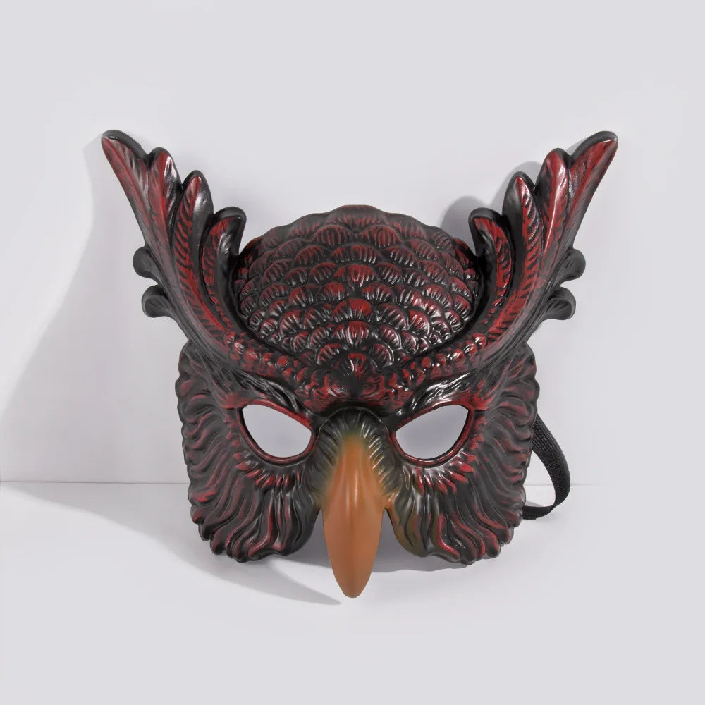 New Halloween Owl Mask Carnival Props Owl Mask Festival Cosplay Photo Props Atmosphere Dance Party Dress Up