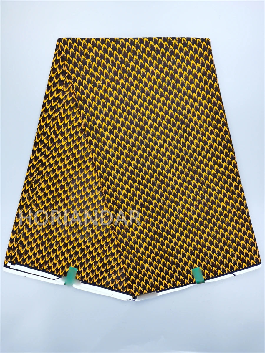Classical Fabric Dutch Hollandais Fabric Veritable Real Wax for African Printed Dress Guaranteed 100% Cotton 6 Yards