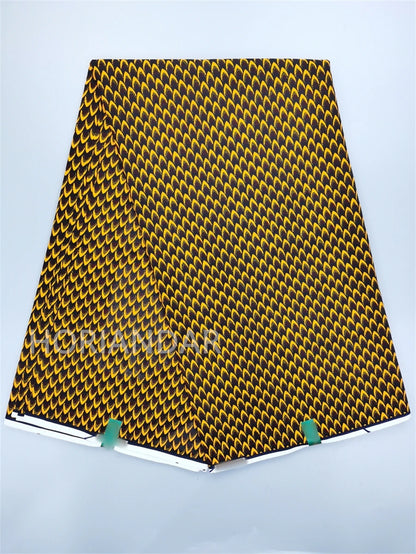 Classical Fabric Dutch Hollandais Fabric Veritable Real Wax for African Printed Dress Guaranteed 100% Cotton 6 Yards