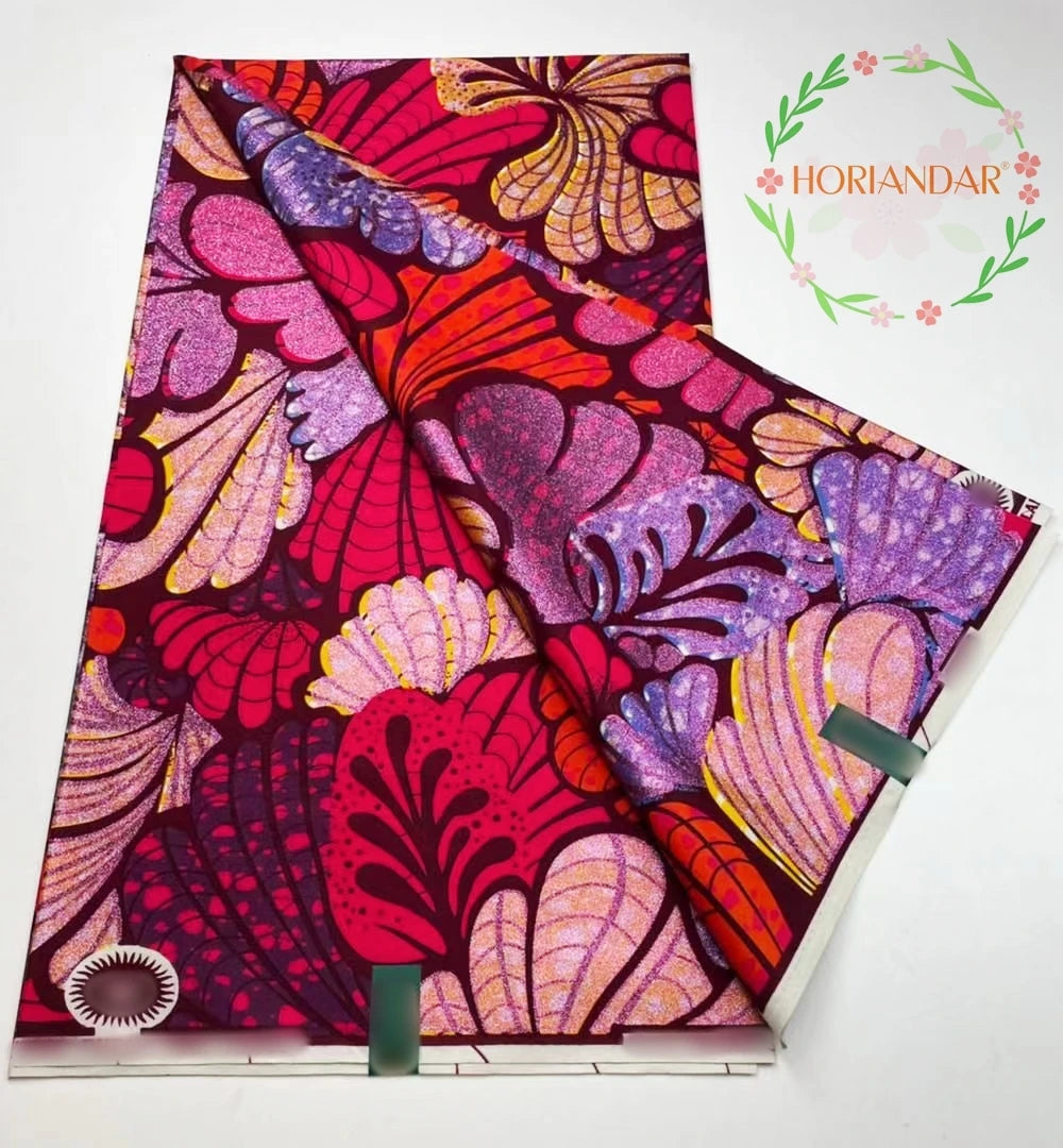 2026 Grand Super Original African Wax Fabric High Quality Nigerian Print Ankara Fabric For Sewing 6 Yard Women Dress 100% Cotton