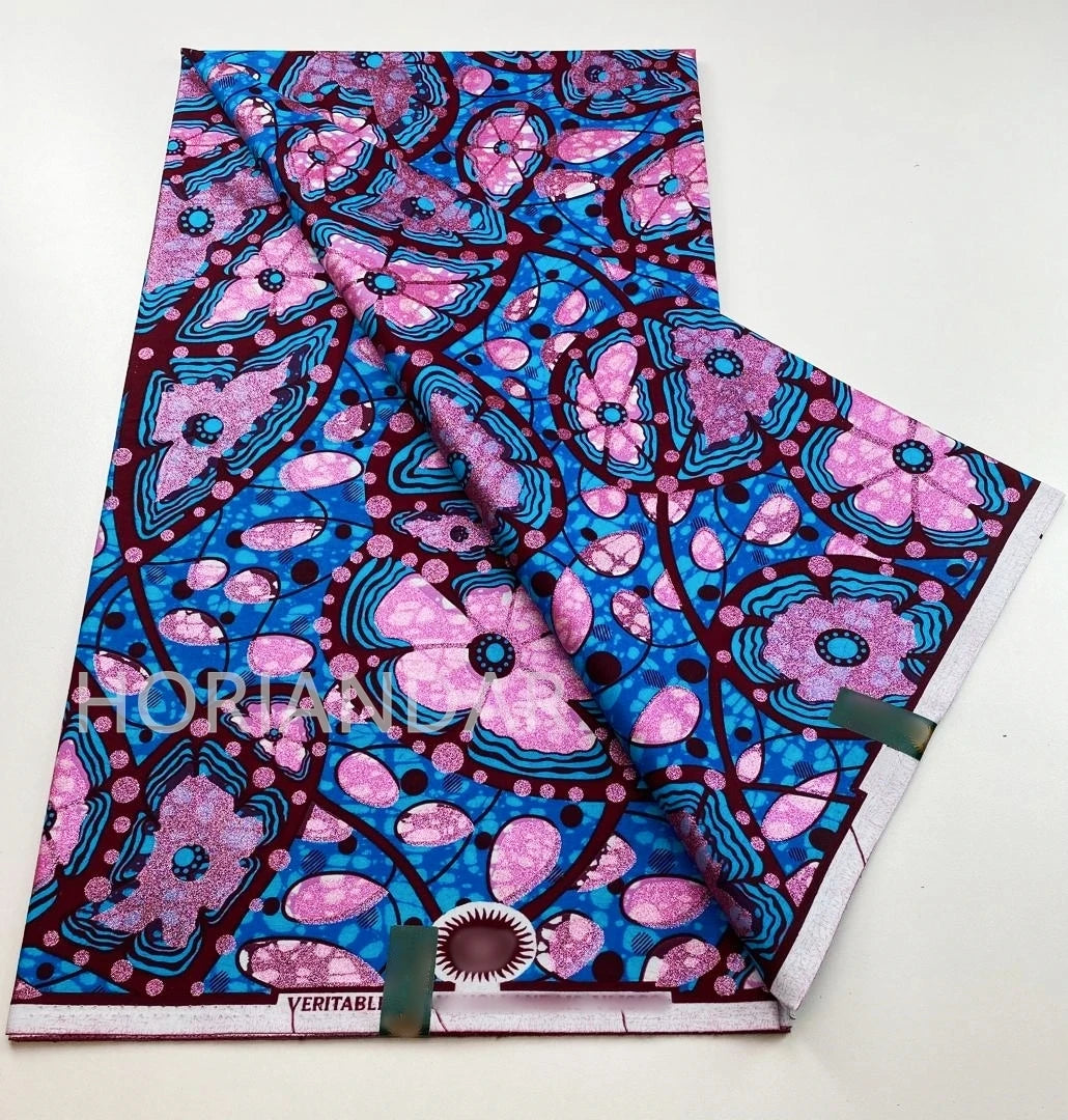 2026 Grand Super Original African Wax Fabric High Quality Nigerian Print Ankara Fabric For Sewing 6 Yard Women Dress 100% Cotton