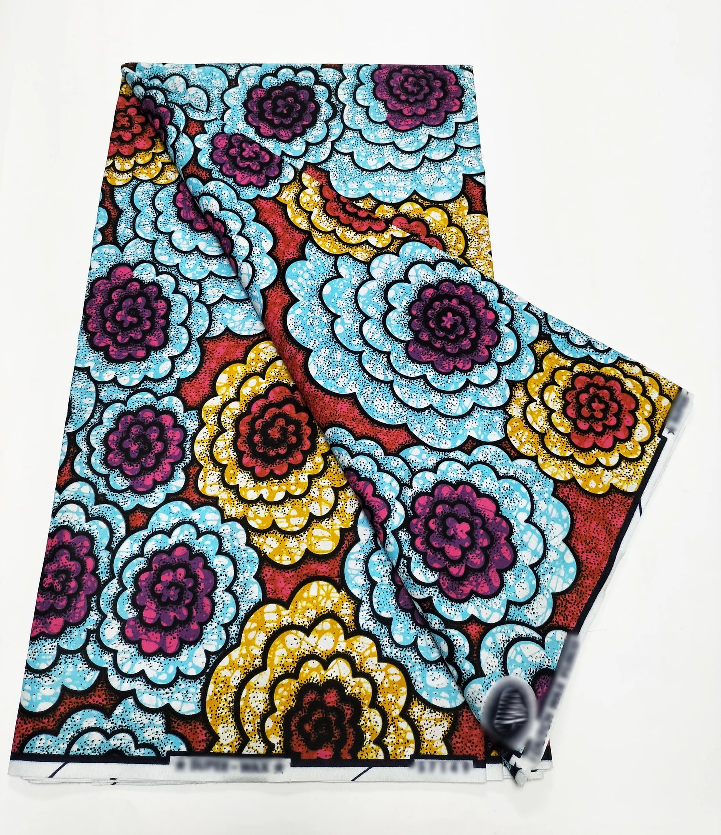 2025 Newest Veritable Original Super-W Guaranteed Dutch Hollandais Pagne Real Wax Print Fabric African Dress 100% Cotton 6 yard