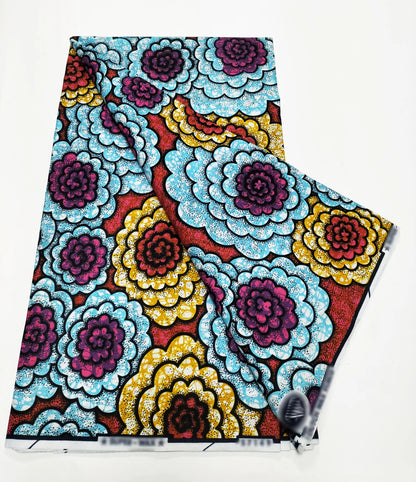 2025 Newest Veritable Original Super-W Guaranteed Dutch Hollandais Pagne Real Wax Print Fabric African Dress 100% Cotton 6 yard