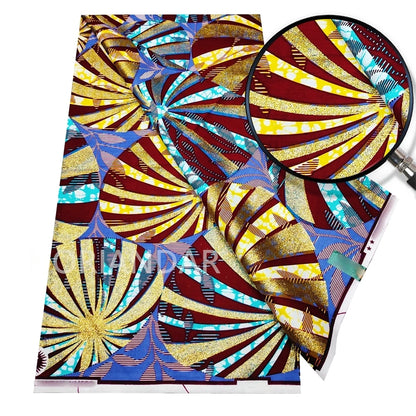 2026 Grand Super Original African Wax Fabric High Quality Nigerian Print Ankara Fabric For Sewing 6 Yard Women Dress 100% Cotton