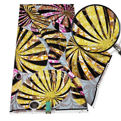 2026 Grand Super Original African Wax Fabric High Quality Nigerian Print Ankara Fabric For Sewing 6 Yard Women Dress 100% Cotton